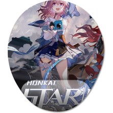 Pixxa Honkai: Star Rail Bilek Destekli Mousepad Model - 2 Oval