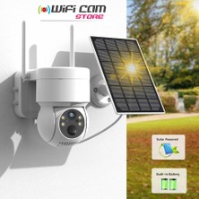 Wificam Plus Solar Güneş Enerjili Ptz Wıfı Kamera 4mp Çok Net Görüntü Not: Sim Kartlı Değildir Wıfı Versiyondur