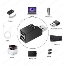 BK Teknoloji 3 Port Mini Tasarım USB 2.0 Çoklaycı Hub