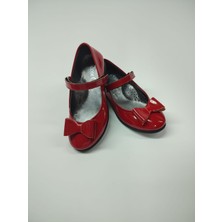 Rose Club Kids Rose Club Kız Bebek Kırmızı Rugan Babet Ayakkabı Düz Taban Özelliği ile Şık Tasarım