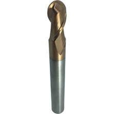 Turkcut Küre Uzun Boy (75 mm) Parmak Freze 4 mm (İki Ağızlı)