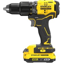 Stanley SBD715D2K 18V 2.0AH V20 Li-Ion Çift Akülü Kömürsüz Darbeli Matkap ve Vidalama