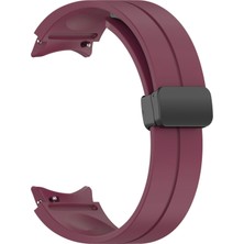 Kny Samsung Galaxy Watch 6 Classic (20MM) Için Manyetik Kopçalı Renkli Silikon Kayış-Kordon Krd-84