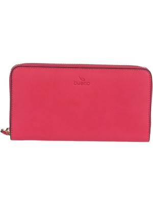 Bueno Shoes Fuşya Koyu Deri Kadın Cüzdan 01WC2004