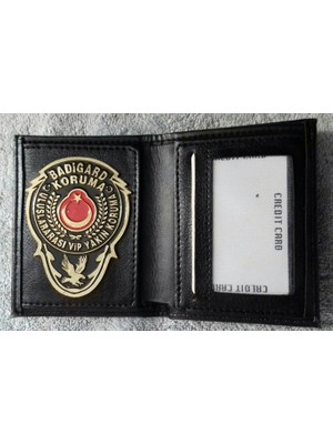 Aldatmaz Yakın Koruma Rozetlı Cüzdan