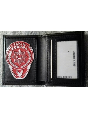 Aldatmaz Yakın Koruma Rozetlı Cüzdan