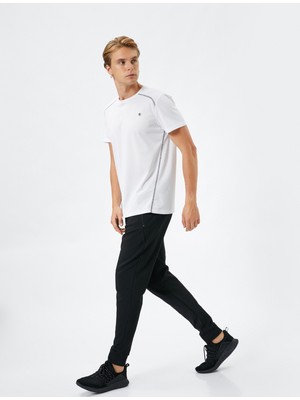 Koton Jogger Eşofman Altı Beli Bağcıklı Fermuar Cep Detaylı