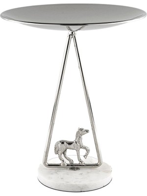 Mikasa Moor Gümüş Atlı Ayaklı Servis Tabak 26X32CM