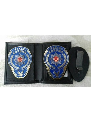 Aldatmaz Yakın Koruma Rozetlı Cüzdanı ve Kemer Rozeti