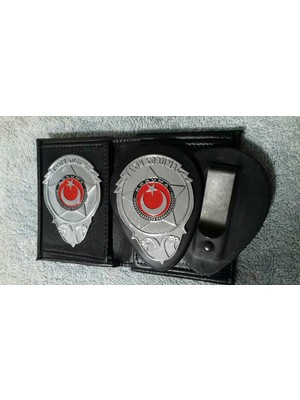 Aldatmaz Yakın Koruma Rozetlı Cüzdanı ve Kemer Rozeti