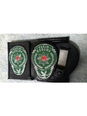 Aldatmaz Yakın Koruma Rozetlı Cüzdanı ve Kemer Rozeti