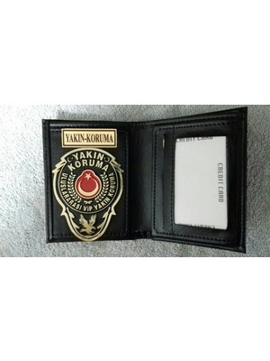 Aldatmaz Yakın Koruma Rozetlı Cüzdanı