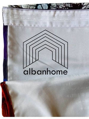 Alban Home Ekose Temalı Dijital Baskı Çift Kanat Fon Perde 140X260