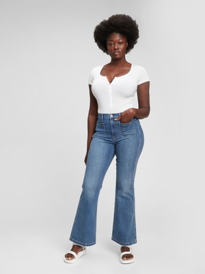 Gap High Rise Flare Jean Pantolon