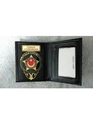 Aldatmaz Incele yakın Koruma Rozetlı Cüzdanı