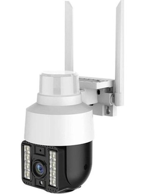 Sarftech Speed Dome Ptz 4K 2 mp Wifi Kablosuz Dış Mekan Çakarlı Güvenlik Kamerası Hareket Sensörlü Ip Kamera