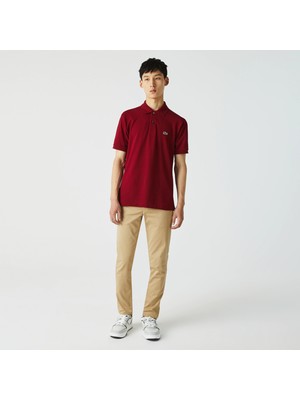 Lacoste Erkek Klasik Fit Bordo Polo Yaka Tişört