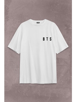 Kendim Seçtim Bts Sky Bangtan Boys Jimin 1995 95 Jhope 94 Sırt Ön Baskılı Oversize Tişört T-Shirt