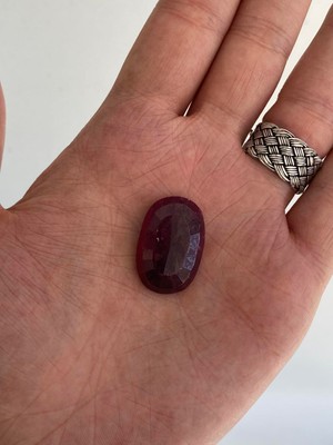 Hasyılmaz Faset Kesim Doğal Yakut Taşı 46,6 Karat ( Ruby , Rubin Stone)