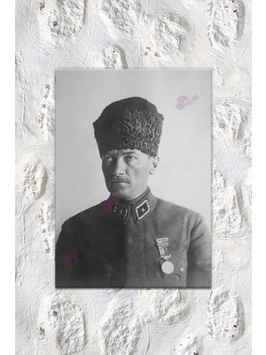 Morfil Sanat Atölyesi Atatürk Mustafa Kemal Kanvas Tablo Okullara Işyerlerine Uygun  (8 Farklı Ölçü)