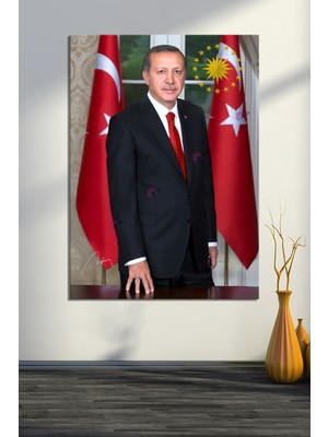 Morfil Sanat Atölyesi Recep Tayyip Erdoğan Başkan Erdoğan Rte Kanvas Tablo (7 Farklı Ölçü)