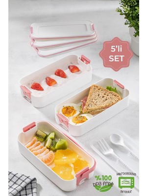 Panoramas Home Pembe 3 Katlı Bölmeli Öğrenci Beslenme Okul Saklama Kabı Iş Lunch Box Piknik  Kabı Kahvaltılık