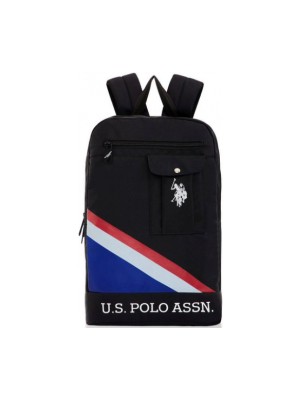 New Ay-Er Polo Assnn Siyah Desenli Sırt Çantası PLÇAN23216 3793