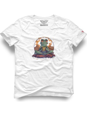Tarrzzcom Frog Sitting On Stone Tasarım Tişört