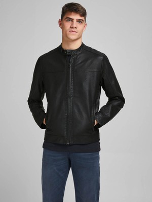 Jack & Jones Erkek Ceket Siyah 2XL Jjewarner Jacket Noos Şık Tasarım ve Rahat Kullanım