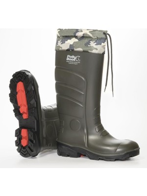 Polly Boot Polyy Boot Galaxy Vega Koyu Haki Boğazlı Çizme