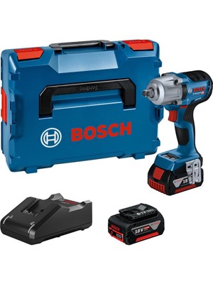 Bosch Gds 18V 450 Pc Tork Hafızalı Akülü Darbeli Somun Sıkma Makinesi 2 x 4AH Procore