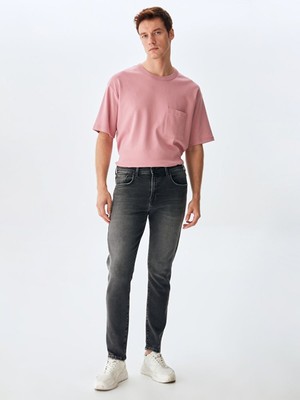 LTB Erkek Dıego X Y Dar Paça Orta Bel Jean Pantolon 38/32 Desenli Karışık Renk Günlük Stil