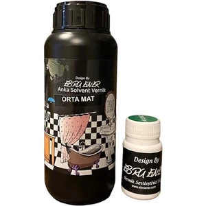 Ebru Ener Anka Solvent Vernik Orta Mat 500 Gr.