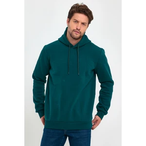 3 Ip Şardonlu Kapuşonlu Cepsiz Sweatshirt RD24KE054902