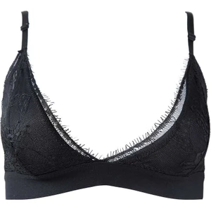 Athena Siyah Ligne Dantelli Bralet