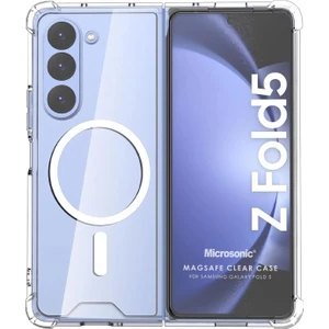 Samsung Galaxy Z Fold 5 Kılıf Magsafe Clear Soft Şeffaf