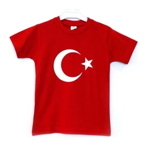 Tanmodam Mağazacılık Ay Yıldızlı Bayrak Baskılı Tişört