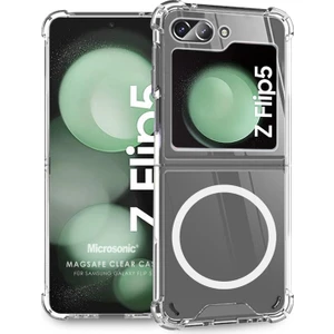 Samsung Galaxy Z Flip 5 Kılıf Magsafe Clear Soft Şeffaf