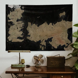 The Lucid Lab Game Of Thrones Map Duvar Örtüsü - 100 cm x 135 cm