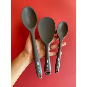 Sert Uçlu Isıya Dayanıklı Silikon Uzun Kaşık 28 cm / Kısa Kaşık 22 cm / Kısa Derin Kaşık 20 cm