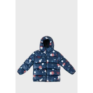 Ekstra Dolgulu İçi Yumuşak Polarlı Kapüşonlu Şişme Mont Erkek Çocuk MONT 5763006