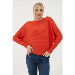 Fashion Friends Yarasa Kol Bluz Turuncu