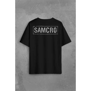 Kendim Seçtim Samcro Sons Of Anarchy Anarşi Sırt Ön Baskılı Oversize Tişört T-Shirt