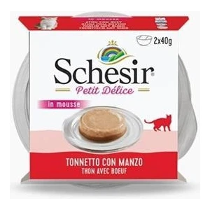 Delice Ton ve Sığırlı Kedi Mousse Mama 2 x 40 gr