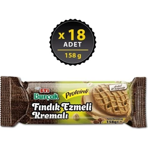 Burçak Fındık Ezmeli Kremalı Proteinli 158 gr x 18 Adet