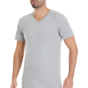 Yıldız Çamaşır Erkek Gri 3'lü Paket V Yaka Süprem Tshirt