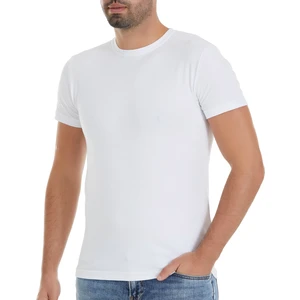 Yıldız Çamaşır Erkek Beyaz 3'lü Paket Kısa Kollu Likralı Tshirt