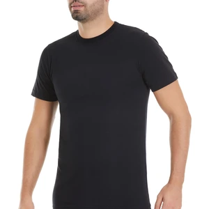 Yıldız Çamaşır Erkek Siyah 3'lü Paket Doktor Yaka Süprem Tshirt