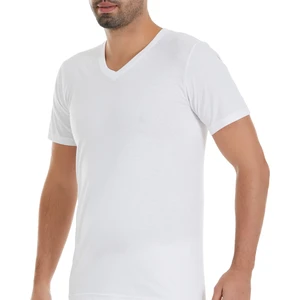 Yıldız Çamaşır Erkek Beyaz 3'lü Paket V Yaka Süprem Tshirt