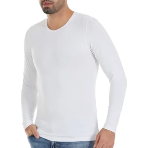 Yıldız Çamaşır Erkek Beyaz 3'lü Paket O Yaka Uzun Kol Bambu Tshirt